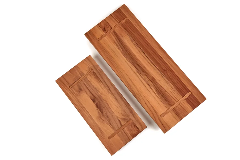 Bistro Servierplatte 38x18x4.6cm mit Füssen S