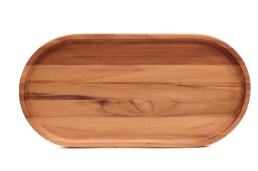 Essential Serviertablett oval L 40x20x2cm mit Rand