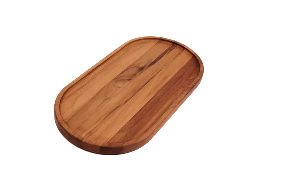 Essential Serviertablett oval L 40x20x2cm mit Rand