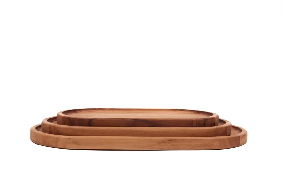 Essential Serviertablett oval M 35x18x2cm mit Rand