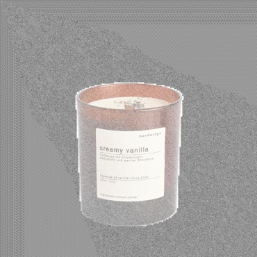 Duftkerze Glas mit Holzdocht Creamy Vanilla