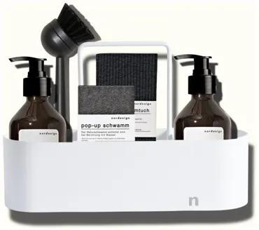 8er Set Spülbecken Organizer White