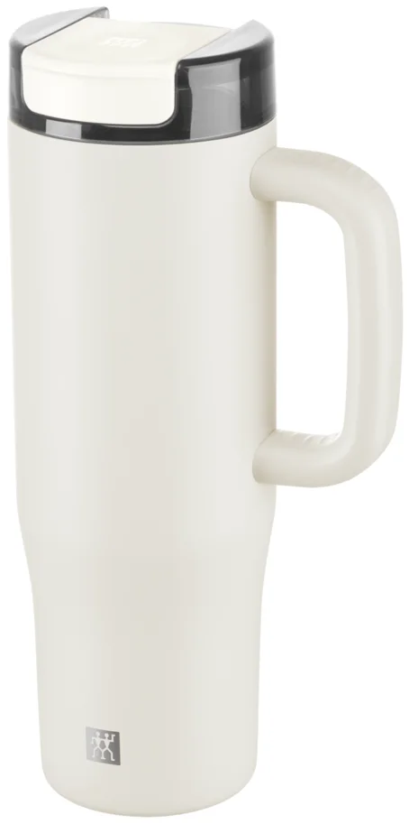 Thermo Plus Thermobecher mit Strohhalm 900ml Cream