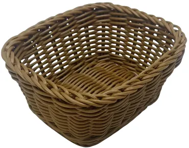 Brotkorb rechteckig 18x16x9cm hellbraun