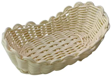 Brotkorb oval 23x13x8.5cm beige