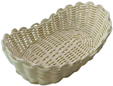 Brotkorb oval 28x17x10cm beige