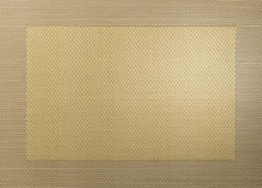 PVC Tischset gewebtem Rand 33x46cm metallic gold