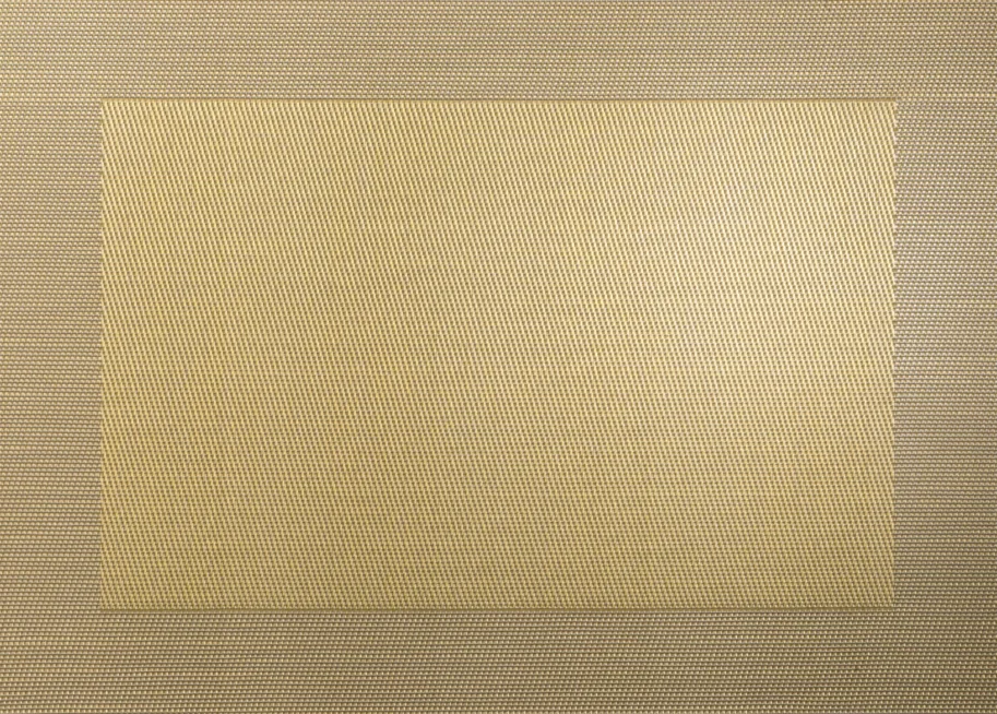 PVC Tischset gewebtem Rand 33x46cm metallic gold