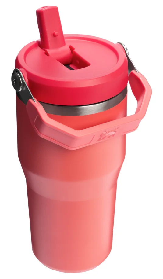 IceFlow Flip Straw Becher 0.6l hot coral