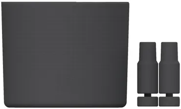 Quencher Antirutsch & Strohhalmabdeckung 1.18l black