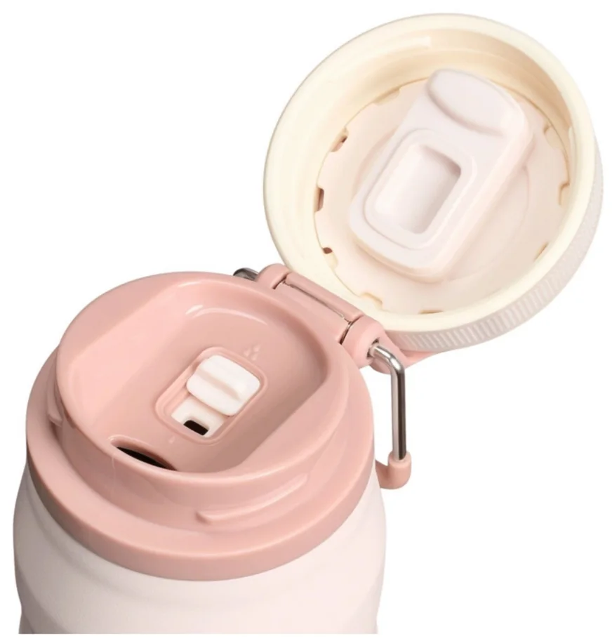 IceFlow Twist Flip Flasche 0.7l rose quartz