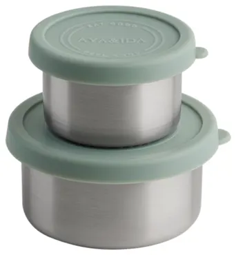 2er Set Snack Container 100ml + 200ml Mint Green