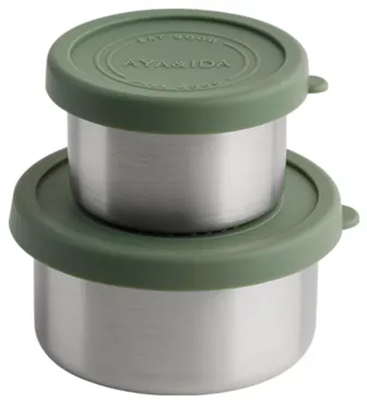 2er Set Snack Container 100ml + 200ml Tropical Green