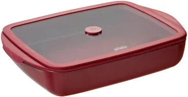 Auflaufform mit Frischhaltedeckel 1.6l 19.9x28.1cm cherry