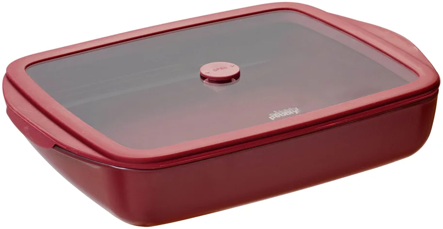 Auflaufform mit Frischhaltedeckel 1.6l 19.9x28.1cm cherry
