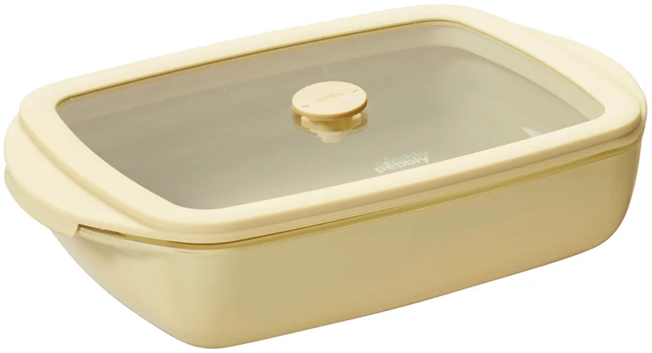 Auflaufform mit Frischhaltedeckel 0.8l 14.6x23.5cm eggshell