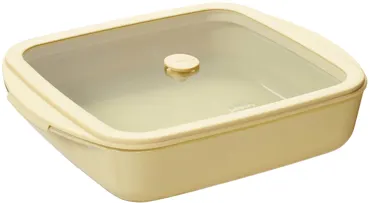 Auflaufform mit Frischhaltedeckel 1.6l 21.9x25.1cm eggshell