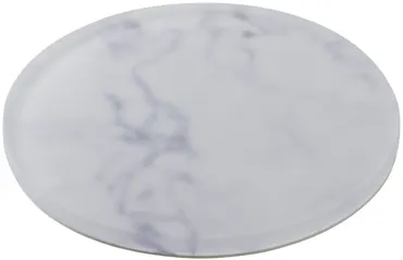 IBR Tablett rund D17cm für Etagere Nacryl weiss marmoroptik