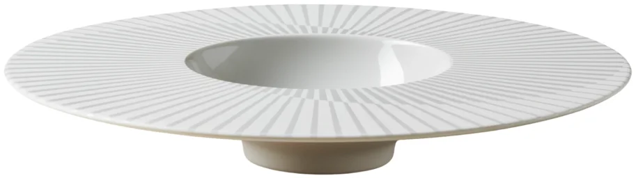 Sphere Teller 180ml D30.5cm H5cm alabaster weiss meteor