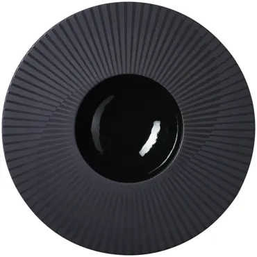 Sphere Teller 180ml D30.5cm H5cm brilliant schwarz meteor