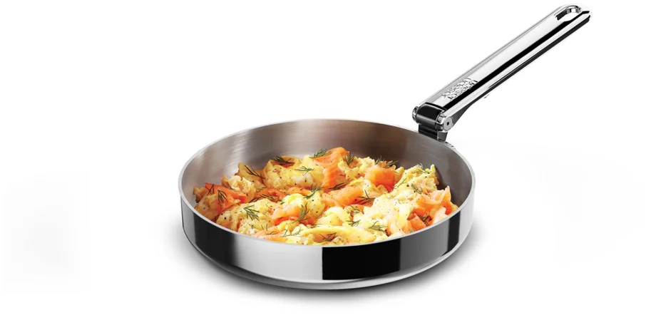 Space Steel Bratpfanne D20cm Edelstahl mit Klappgriff