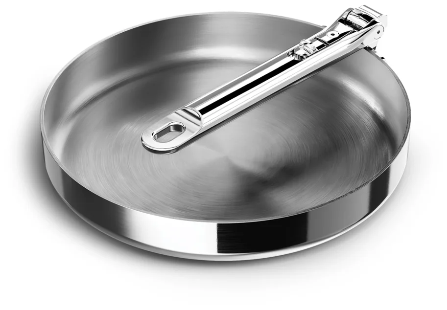 Space Steel Bratpfanne D24cm Edelstahl mit Klappgriff