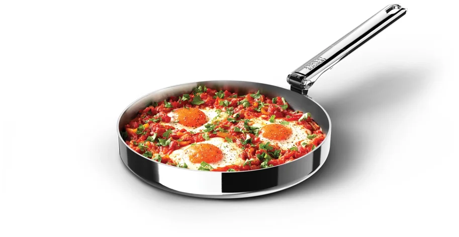 Space Steel Bratpfanne D24cm Edelstahl mit Klappgriff
