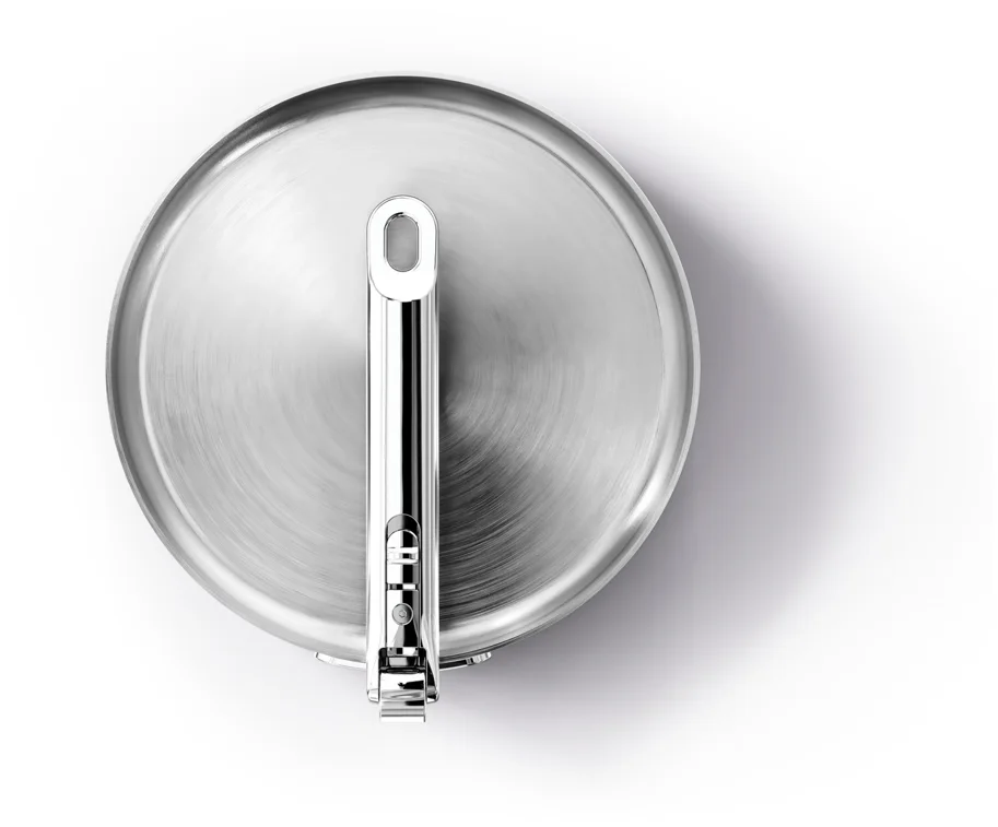 Space Steel Bratpfanne D24cm Edelstahl mit Klappgriff