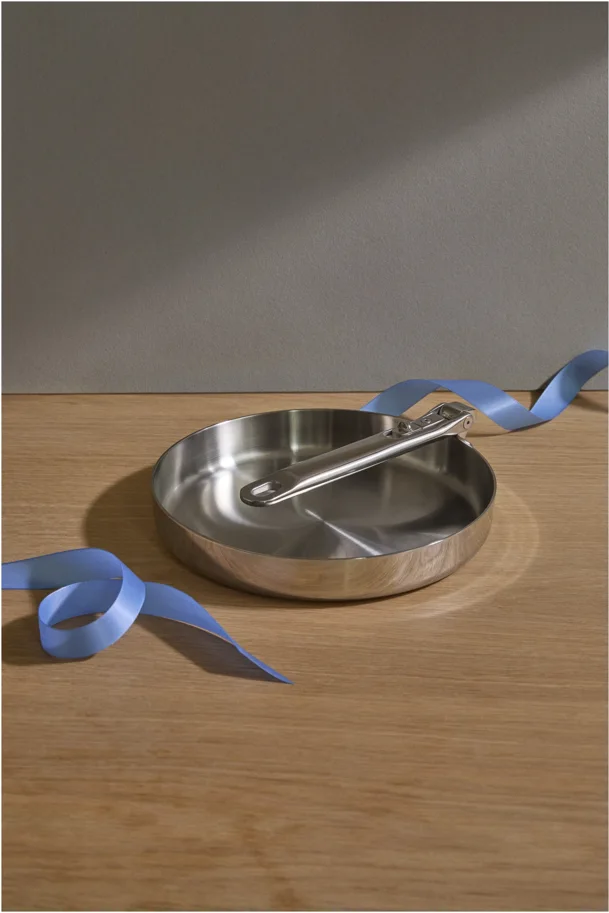 Space Steel Bratpfanne D24cm Edelstahl mit Klappgriff