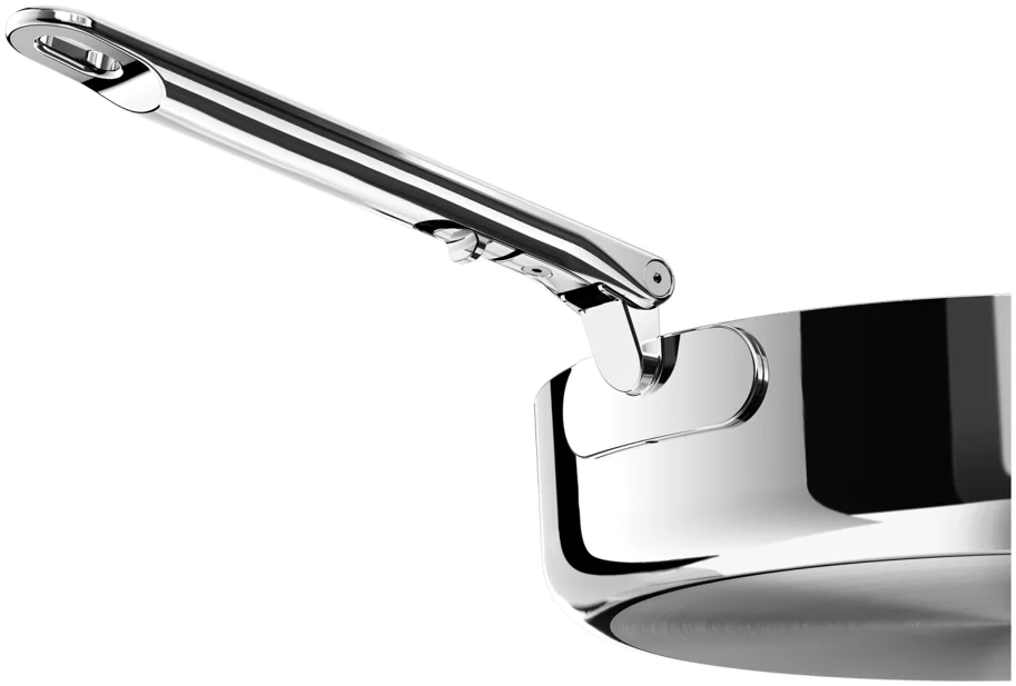Space Steel Stielkasserolle D28cm Edelstahl Klappgriff
