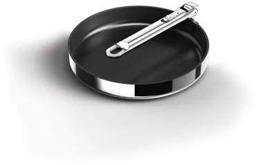 Space Steel Bratpfanne D24cm Edelstahl Klappgriff antihaft