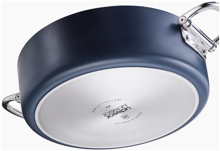 5er Set Space Kochset 15+19+23+24+28cm +3x Pfannenschutz