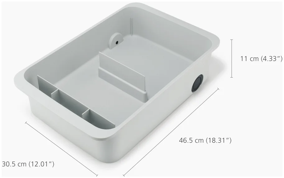 CupboardStore Putzschrank ausziehbar aus recycl. Kunststoff