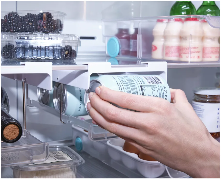 FridgeStore Kühlschrank-Unterregal Dosenhalter