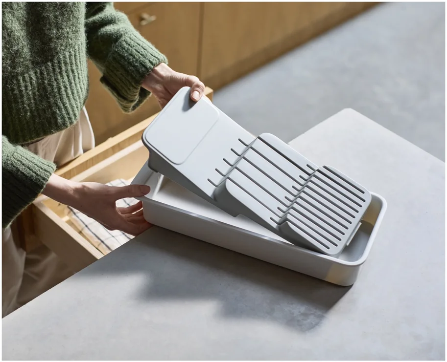 DrawerStore Messeraufbewahrung kompakt recycl. Kunststoff