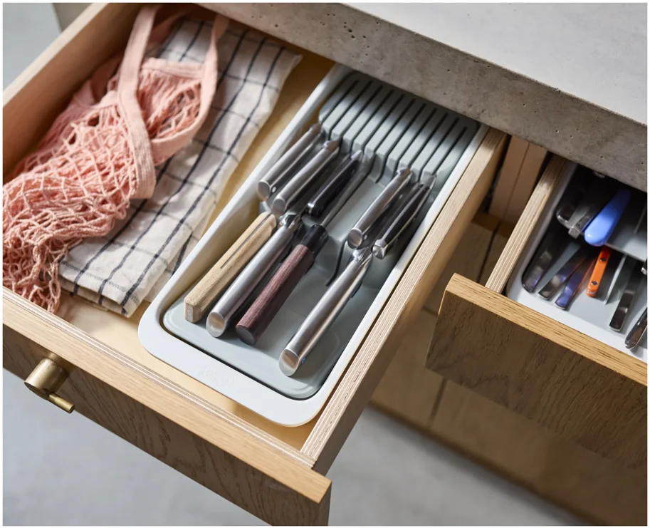 DrawerStore Messeraufbewahrung kompakt recycl. Kunststoff