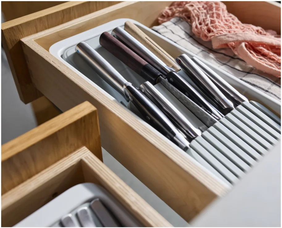 DrawerStore Messeraufbewahrung kompakt recycl. Kunststoff