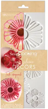 Backform Blumenmuster Silikon
