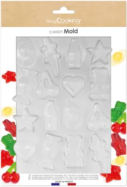 Giessform halbart für Schokolade und Süssikeiten