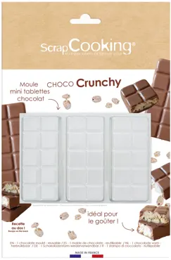 Giessform halbart für Schokolade Crunchy