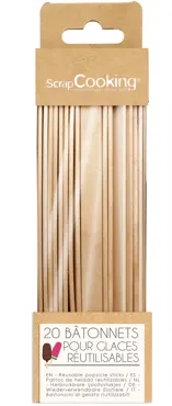 20er Set Glace Stiele