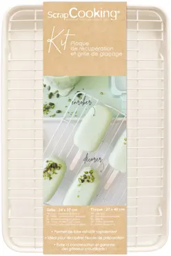 Backblech mit Gitter Glasurblech