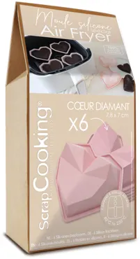 6er Set Backform für Heissluftfritteuse Herz