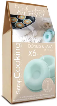 6er Set Backform für Heissluftfritteuse Donuts