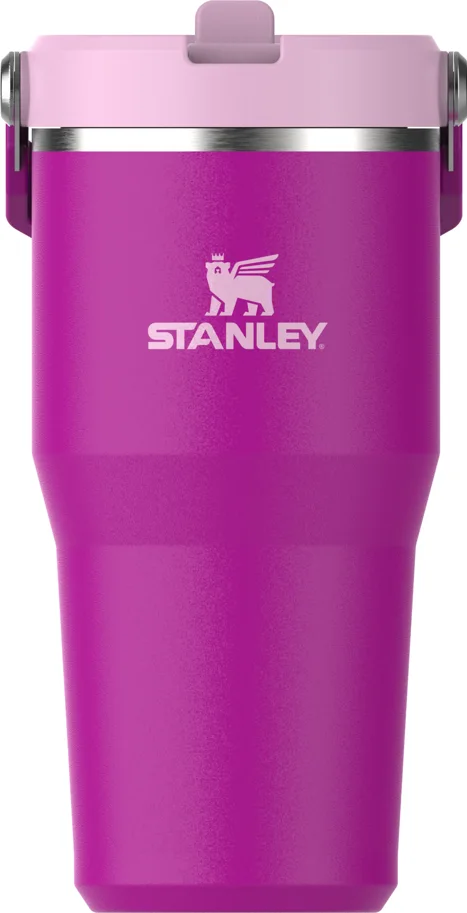 IceFlow Flip Straw Becher 0.6l violet blossom