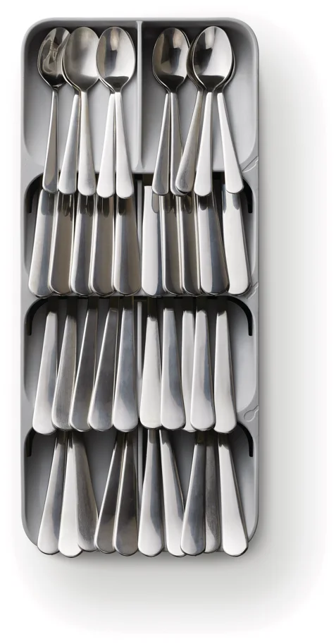 Promo DrawerStore Set 2tlg. Besteck- Messereinlage, grau