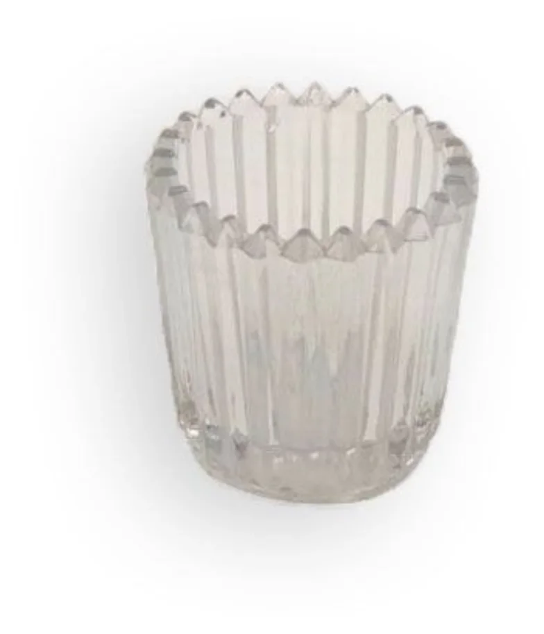 Teelichtglas transparent D:6cm