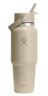 Trinkflasche Travel Wide Flex Deckel Strohhalm 945ml oat