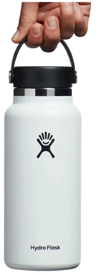 Trinkflasche Wide Flex Deckel 945ml weiss