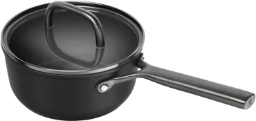 Milano Stielkasserolle mit Glasdeckel 18cm Schwarz